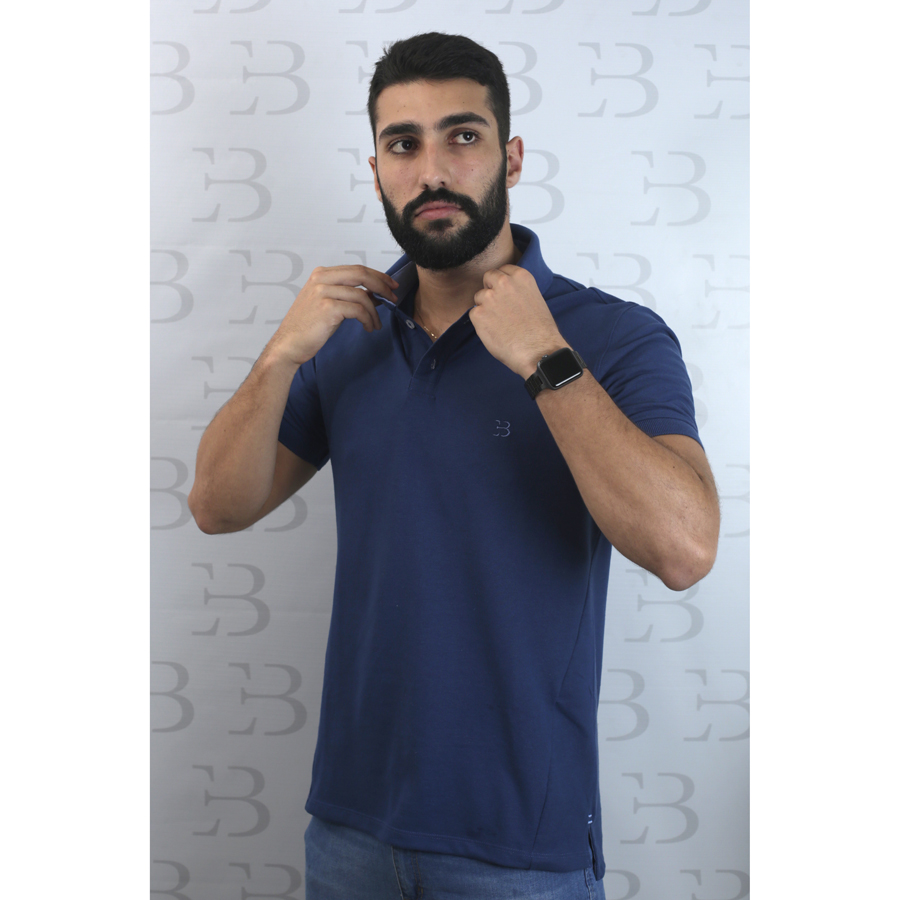 Camisa Polo Azul Indigo - Imagem 3