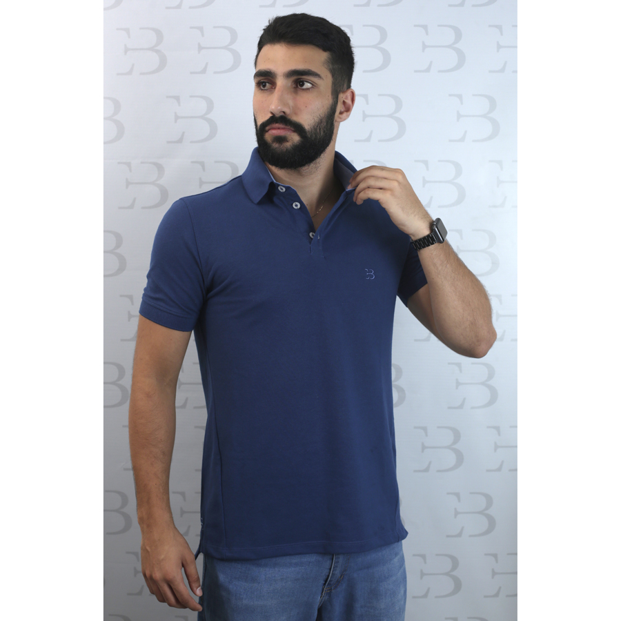 Camisa Polo Azul Indigo - Imagem 2
