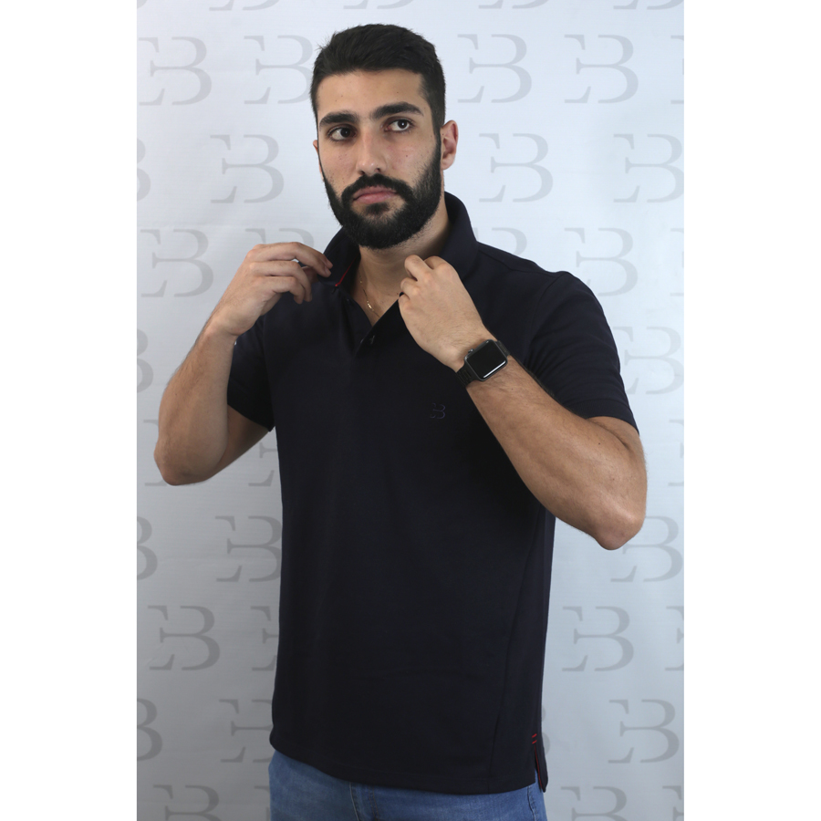 Camisa Polo Azul Marinho - Imagem 3